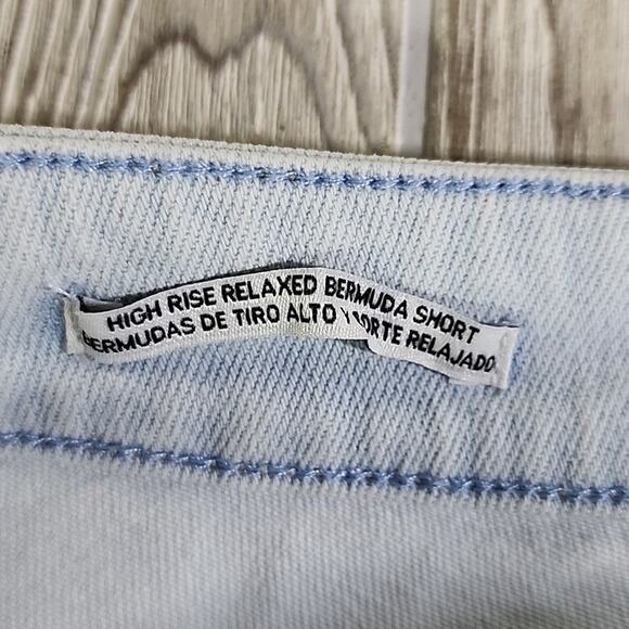 Ava & Viv Bermuda High-Rise Lightwash Jean Shorts Womens Juniors Size 17 NEW - Picture 5 of 11